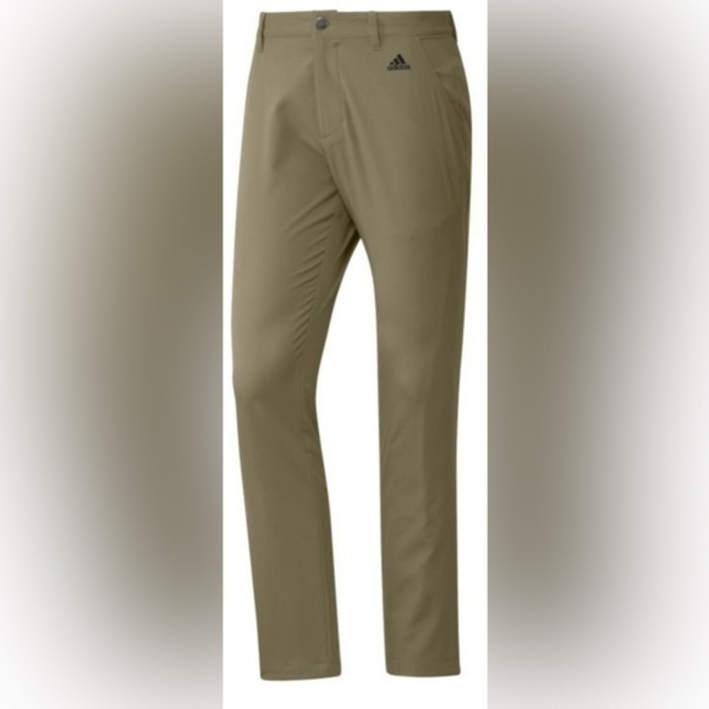 Adidas Golf Pants Mens 36x32 HG8843 Hemp Khaki Business Casual Activewear Golfer - Picture 1 of 5